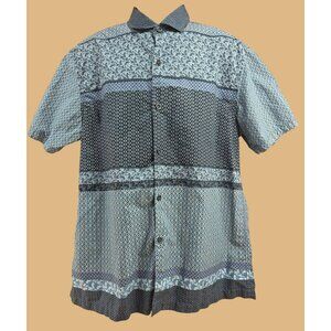 Tommy Bahama Mens Short-Sleeve Silk Shirt Large